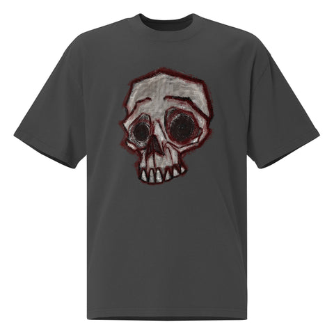 Oversized Faded - Blurry Skull V