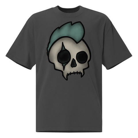 Oversized Faded - Skull II