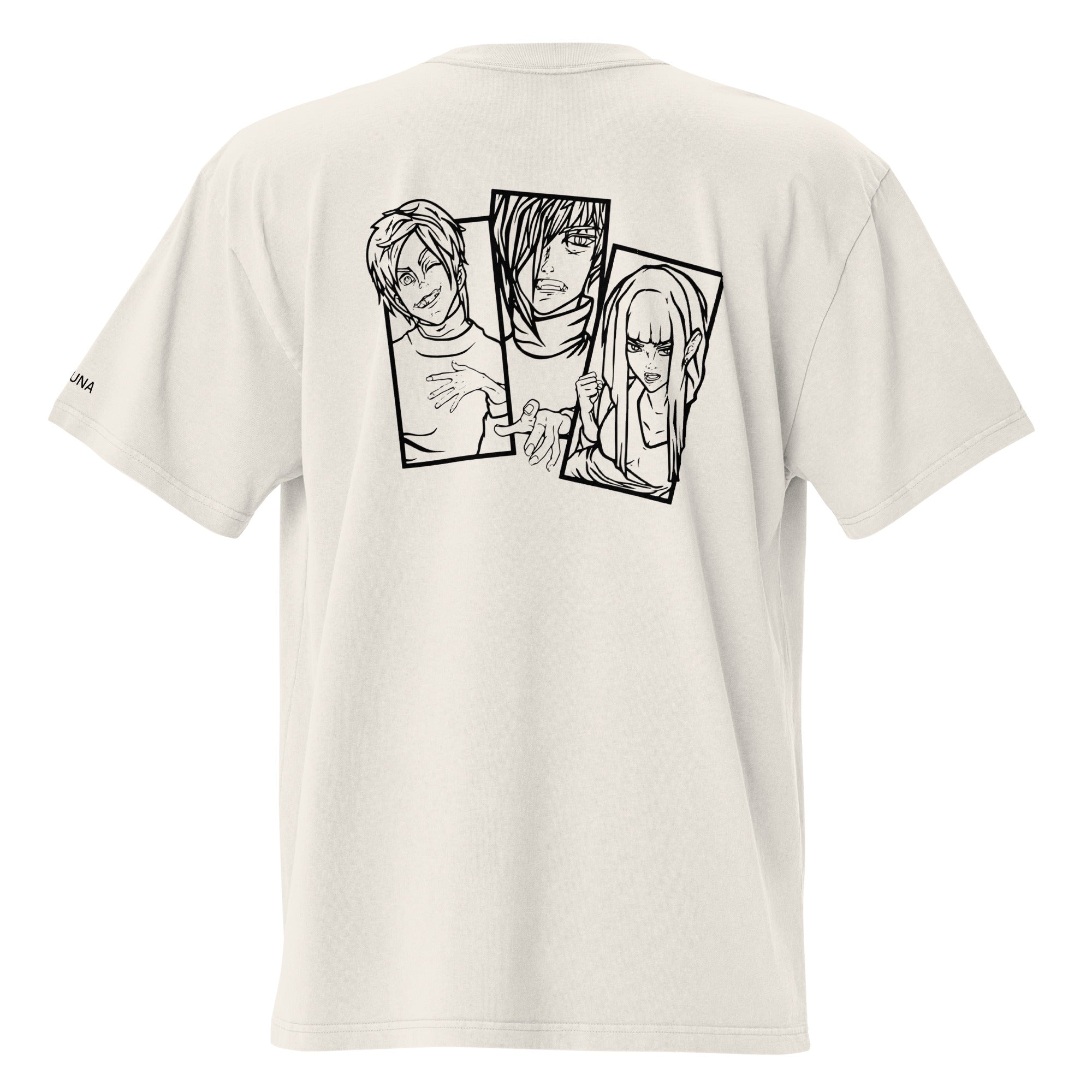 Oversized Faded T-Shirt - Anime IV