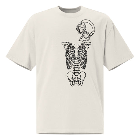 Oversized Faded T-Shirt - Broken Skeleton I