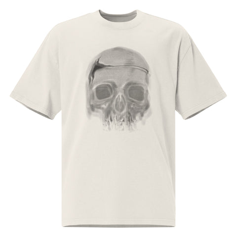 Oversized Faded T-Shirt - Blurry Skull I