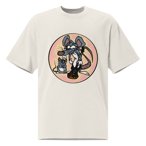 Oversized Faded T-Shirt - Rat I