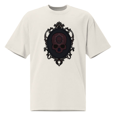 Oversized Faded T-Shirt - Dual Skull III