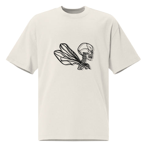 Oversized Faded T-Shirt - Dragonfly I