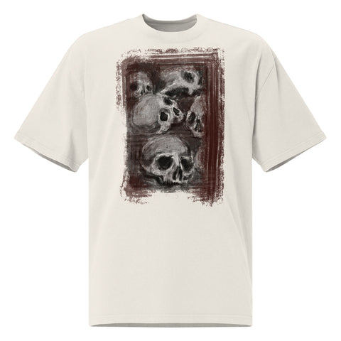 Oversized Faded - Blurry Skull IV