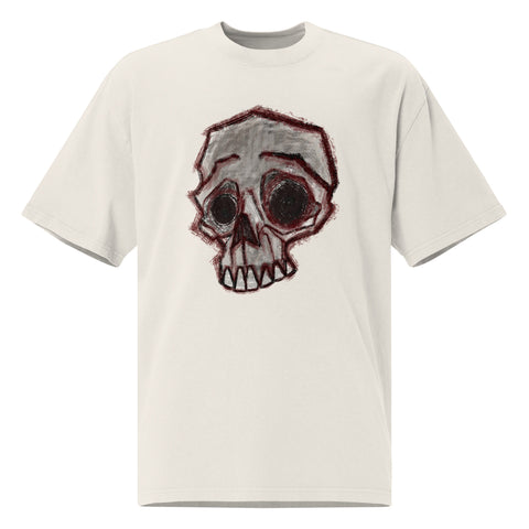 Oversized Faded - Blurry Skull V