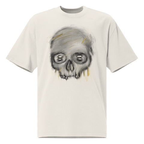 Oversized Faded - Blurry Skull VI