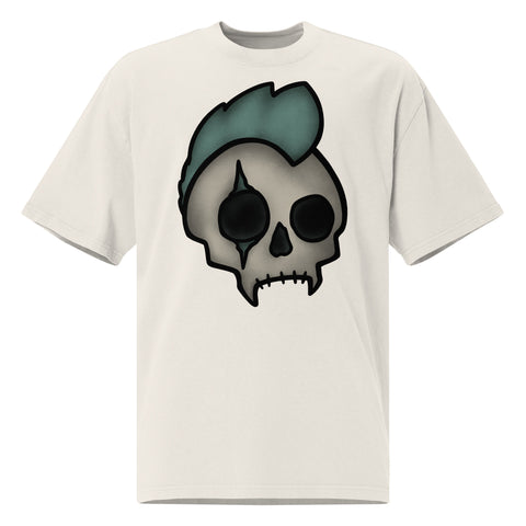 Oversized Faded - Skull II