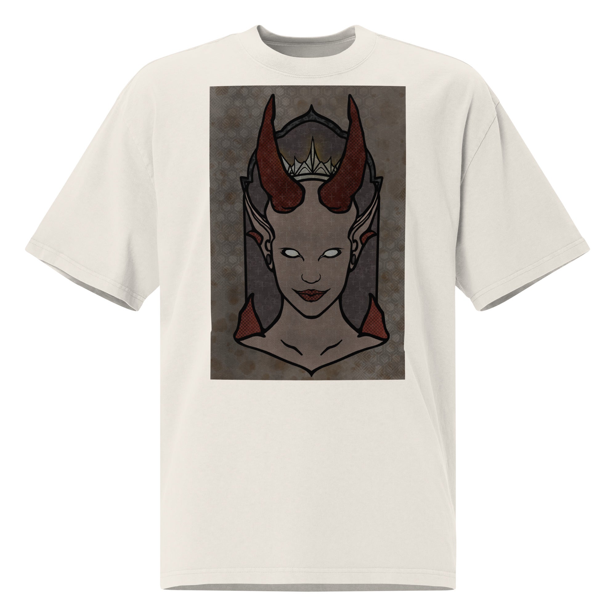 Oversized Faded T-Shirt - Faces XI