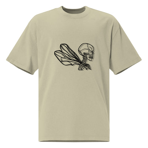 Oversized Faded T-Shirt - Dragonfly I