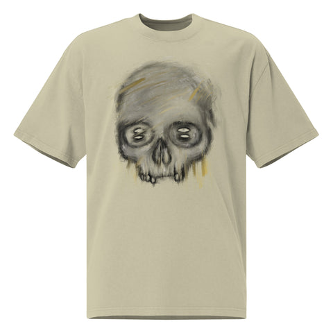 Oversized Faded - Blurry Skull VI