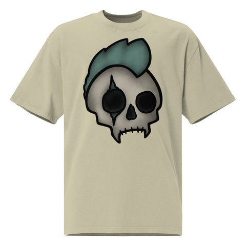 Oversized Faded - Skull II