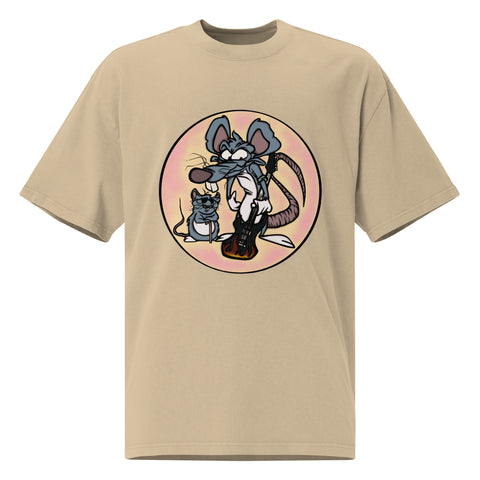 Oversized Faded T-Shirt - Rat I