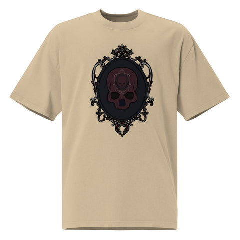 Oversized Faded T-Shirt - Dual Skull III