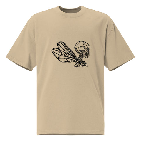 Oversized Faded T-Shirt - Dragonfly I