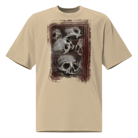 Oversized Faded - Blurry Skull IV