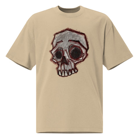 Oversized Faded - Blurry Skull V