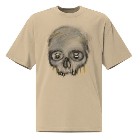 Oversized Faded - Blurry Skull VI