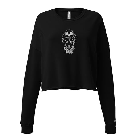 Crop Sweatshirt - Skull-Face IV