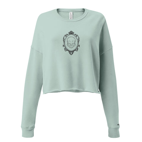 Crop Sweatshirt - Dual Skull III