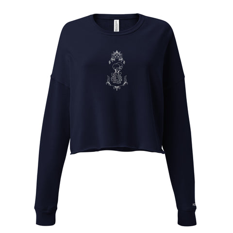 Crop Sweatshirt - Dual Skull II