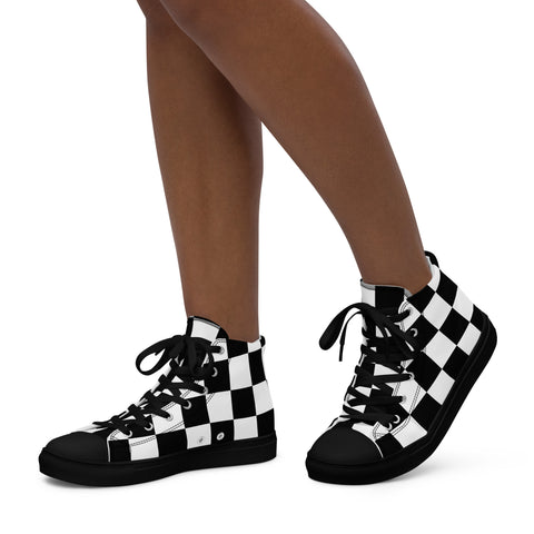 High Top Sneaker - Checkered I