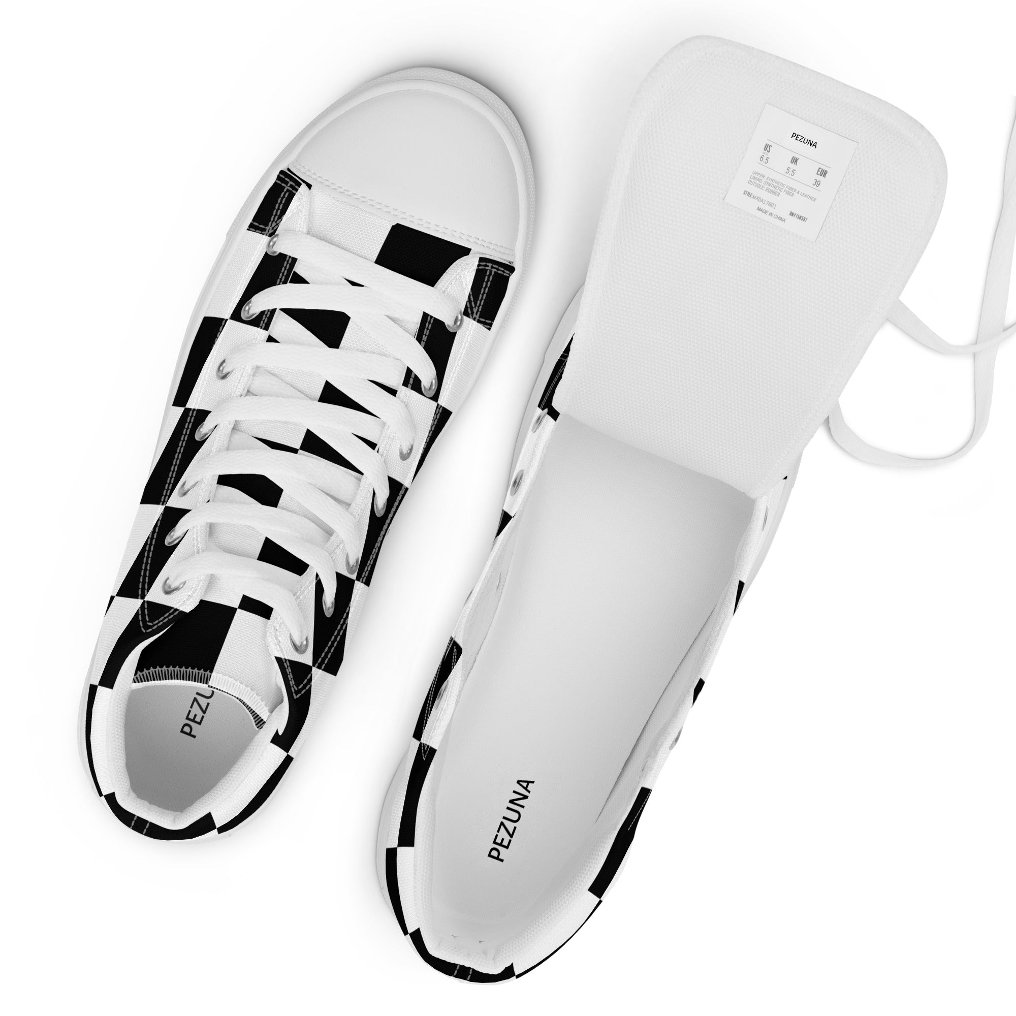 High Top Sneaker - Checkered I