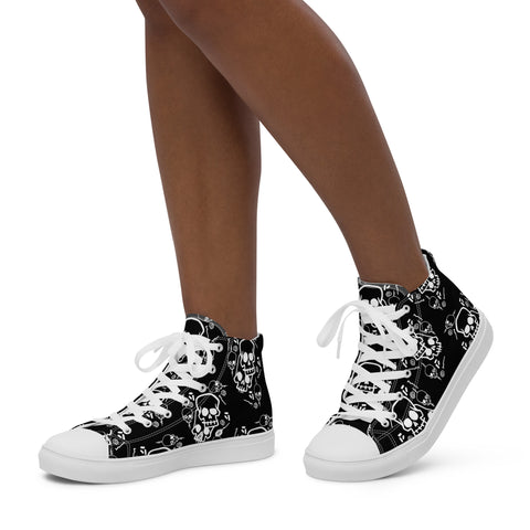 High Top Sneaker - Skull X