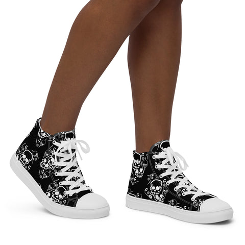 High Top Sneaker - Skull X